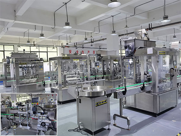 全自動液體灌裝機生產(chǎn)線
