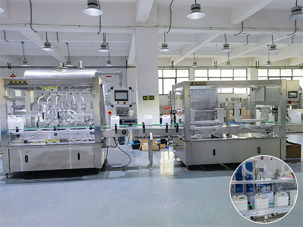 全自動液體灌裝機生產(chǎn)線